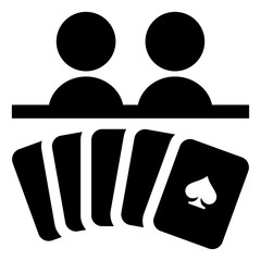 Sticker - Casino Poker Table Vector Icon