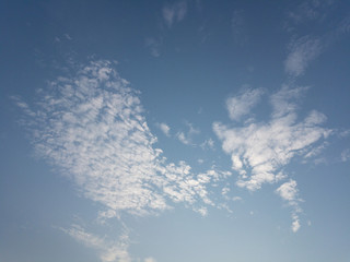 morning sky with beautiful clouds