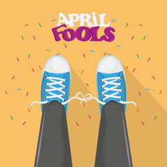 Sticker - April fools day card