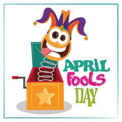 Sticker - April fools day card