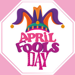 Sticker - April fools day card