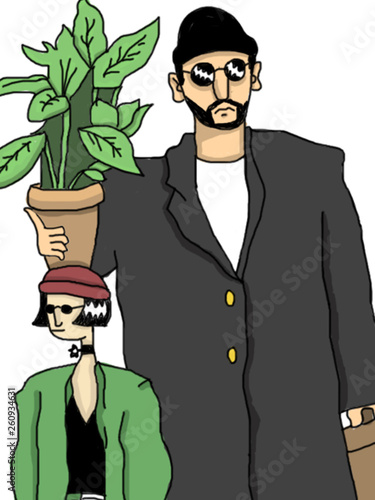 Fotografía Drawing of the Matilda and Leon