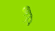 Lime Green Futuristic Artificial Intelligence Embryo Baby