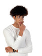 © Gelpi - Pensive teenager boy wiht afro hairstyle