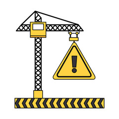 Sticker - construction equipment icon