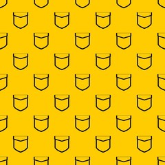 Pocket with valve pattern seamless vector repeat geometric yellow for any design