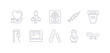 © CoolVectorStock - simple gray 10 vector icons set such as stretcher, syrup, tablets, tonometer, transfusion, urine, vaccine. editable vector icon pack