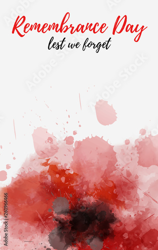 Fotografía Remembrance day poppy symbol