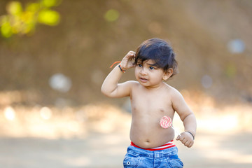 Canvas Print - Cute Indian baby boy