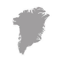 Poster - greenland map. High detailed vector map with counties/regions/states of greenland on white background.