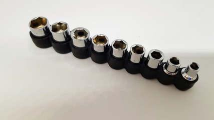 A row of sockets