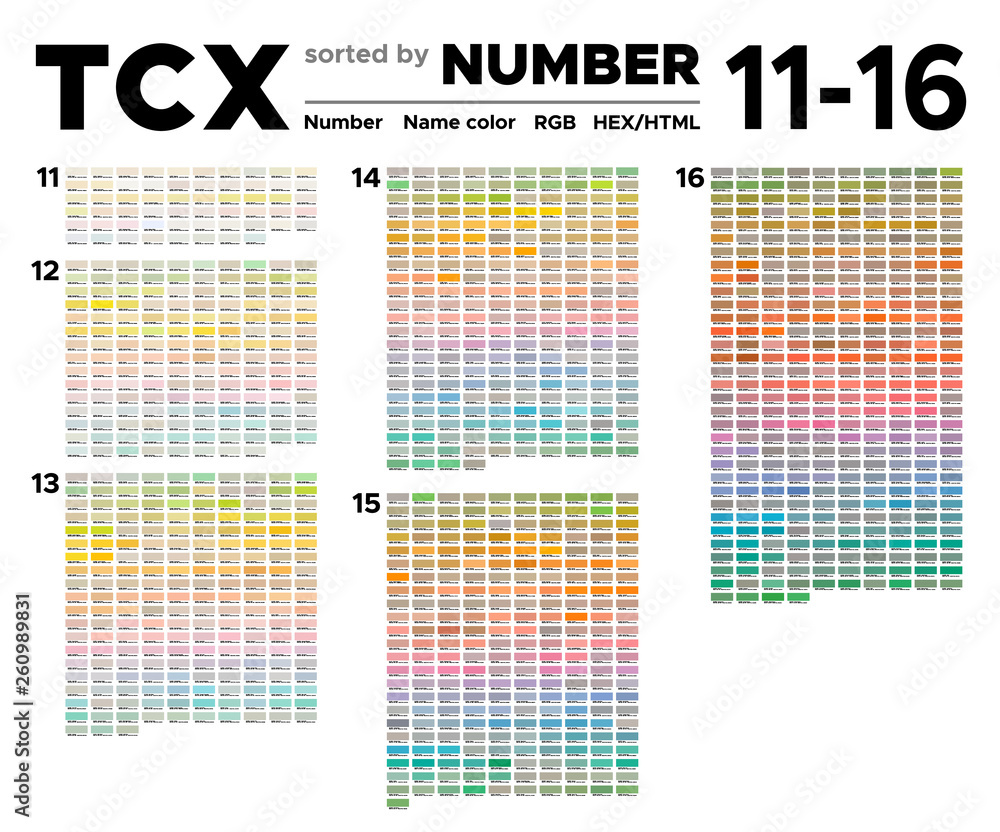 Color Search Table Color table of the Fashion, Home and Interiors colors sorted by number ...