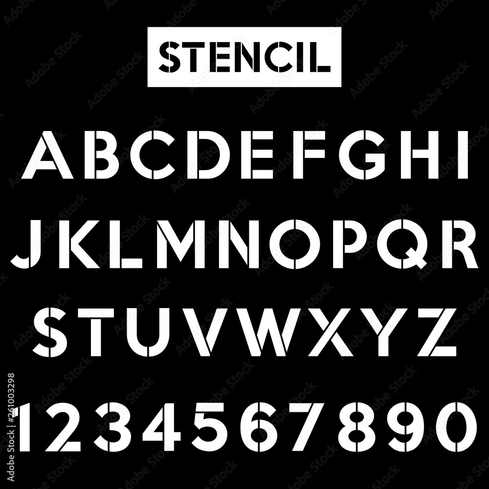 Military Stencil Letters