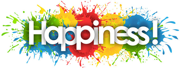 happiness word in splash’s background
