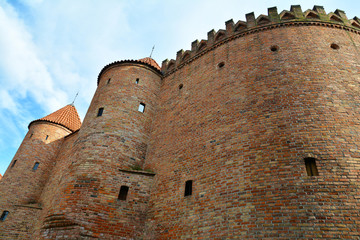 Sticker - City walls and Barbican of Warsaw around Old Town Stare Miasto , Poland