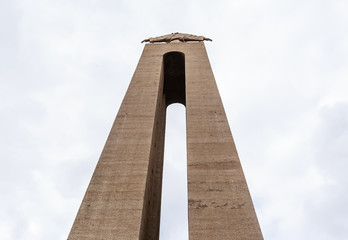 National Sanctuary of Christ the King in Lisbon Portugal, touristic place of the cit