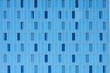 © guille Faingold/Stocksy - Abstract building exterior in blue color