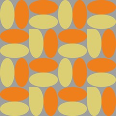 Poster - yellow orange ellipses background