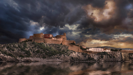 Wall Mural - Castle of Ibiza - Dalt vila.