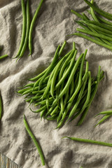 Wall Mural - Raw Green Organic French String Beans