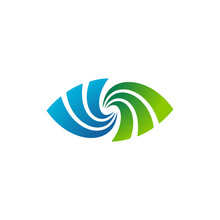 Abstract Spiral Eye Icon