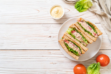 Canvas Print - Homemade Tuna Sandwich