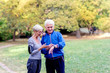 © pucko_ns - Two aged couple jogging in park