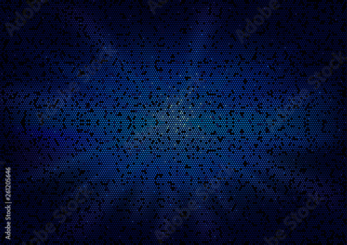 Abstract Hexagonal Background with Supernova Pattern - Dense Hexagonal Grid w...