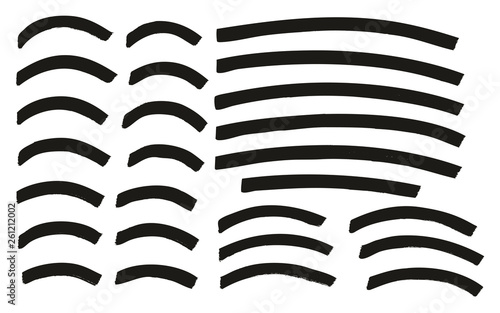 Fotografía Tagging Marker Medium Curved Lines High Detail Abstract Vector Background Set 14