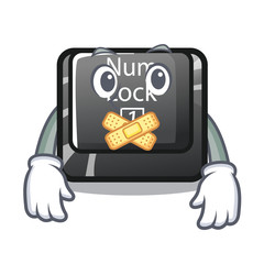 Sticker - Silent num lock on a keyboard mascot