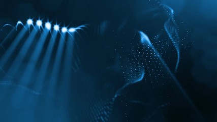 Wall Mural - abstract background of glowing particles with shining bokeh sparkles. composition with luminous part