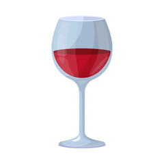 Wall Mural - Isolated object of wine and red sign. Set of wine and wineglass vector icon for stock.