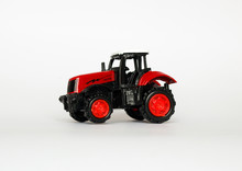 Toy Tractor On White Background