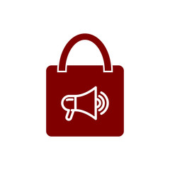 Sticker - Discount, price, sales discount, shopping,offer,  business product discount maroon color icon