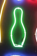 neon sign bowling pins 