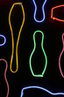 neon sign bowling pins 