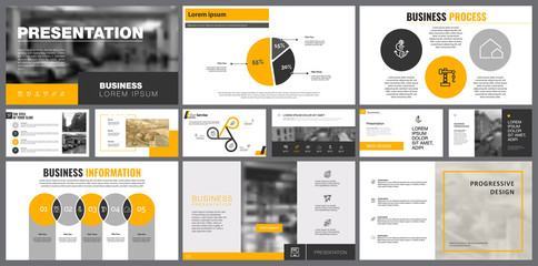 Training Charts Slide Templates Set