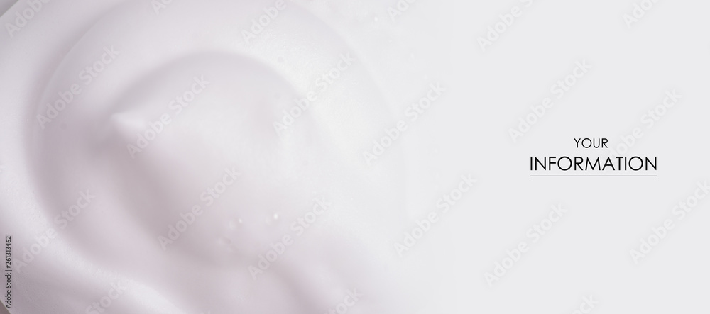 White foam macro clean beauty care texture pattern nature background - obrazy, fototapety, plakaty 