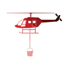 Poster - Fire service helicopter icon