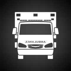 Poster - Ambulance  icon front view