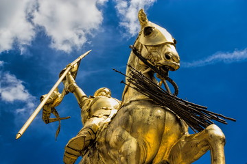 Statue of joan of Arc in Paris, Frankreich