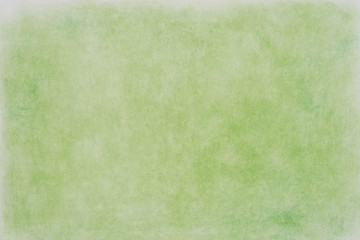 green pastel crayon on paper background texture