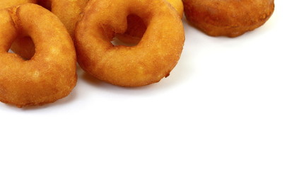 Poster - Donuts on white background