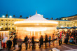 © Great Brut Here - Helsinki, Finland. Christmas Xmas Holiday Carousel On Senate Square At Winter Evening
