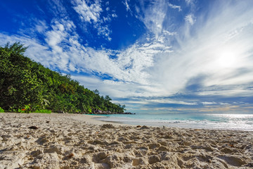 sunny day on paradise beach anse georgette,praslin seychelles 2