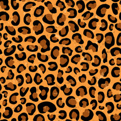 Wall Mural - Leopard print animal seamless pattern art