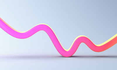 Wall Mural - abstract 3d render, minimalistic background, modern graphic design