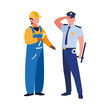 © djvstock - couple of professional workers characters
