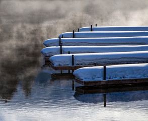 Winter boat docks