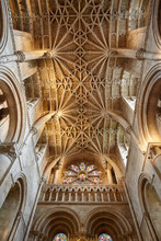 The Ribbed Vaulting Of The Chancel Ceiling. Christ Church Cathedral. Oxford. England